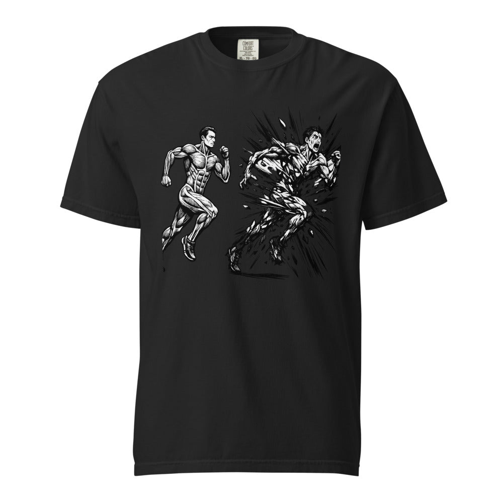 Run or Be Chased: Life vs Health T-Shirt - Unisex Staple T-Shirt