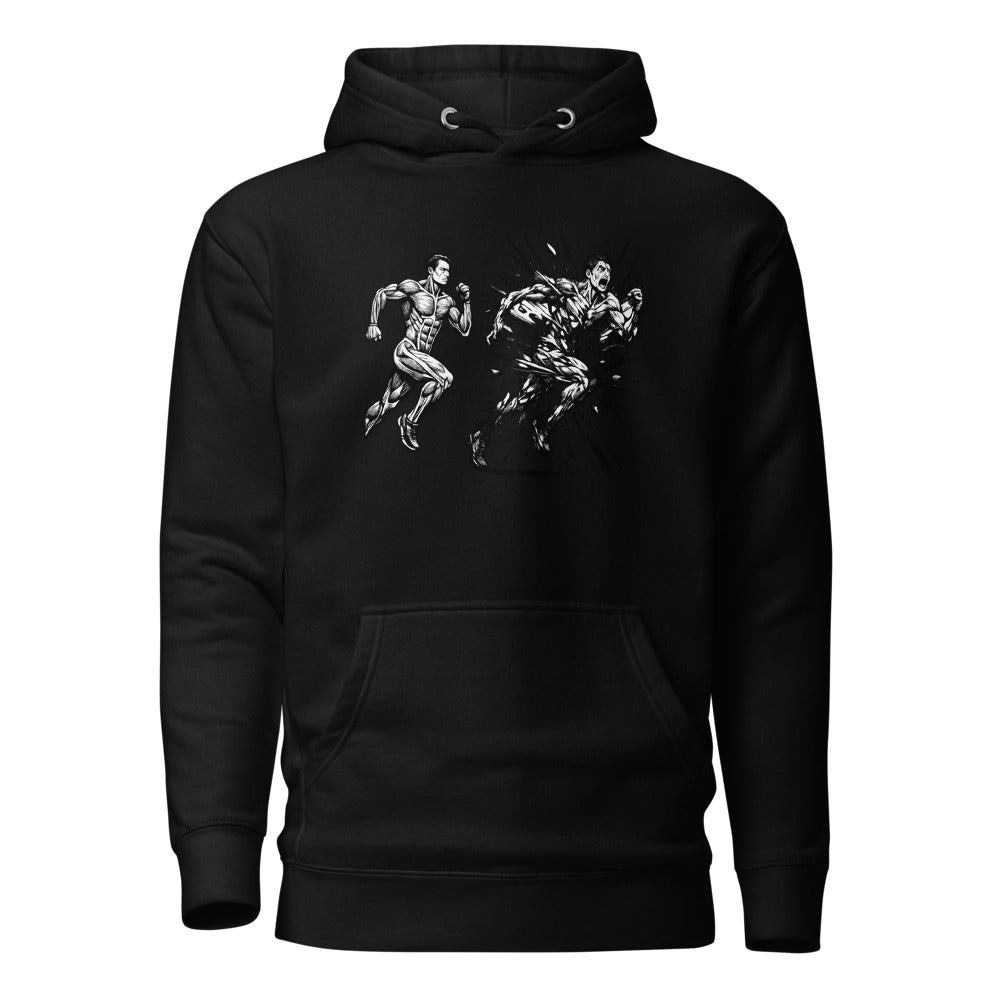 Run or Be Chased: Life vs Health T-Shirt - Unisex Heavy Blend Hoodie