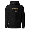 Your Vibe Attracts Your Tribe – Serious Gold Typography Tee - Unisex Heavy Blend Hoodie
