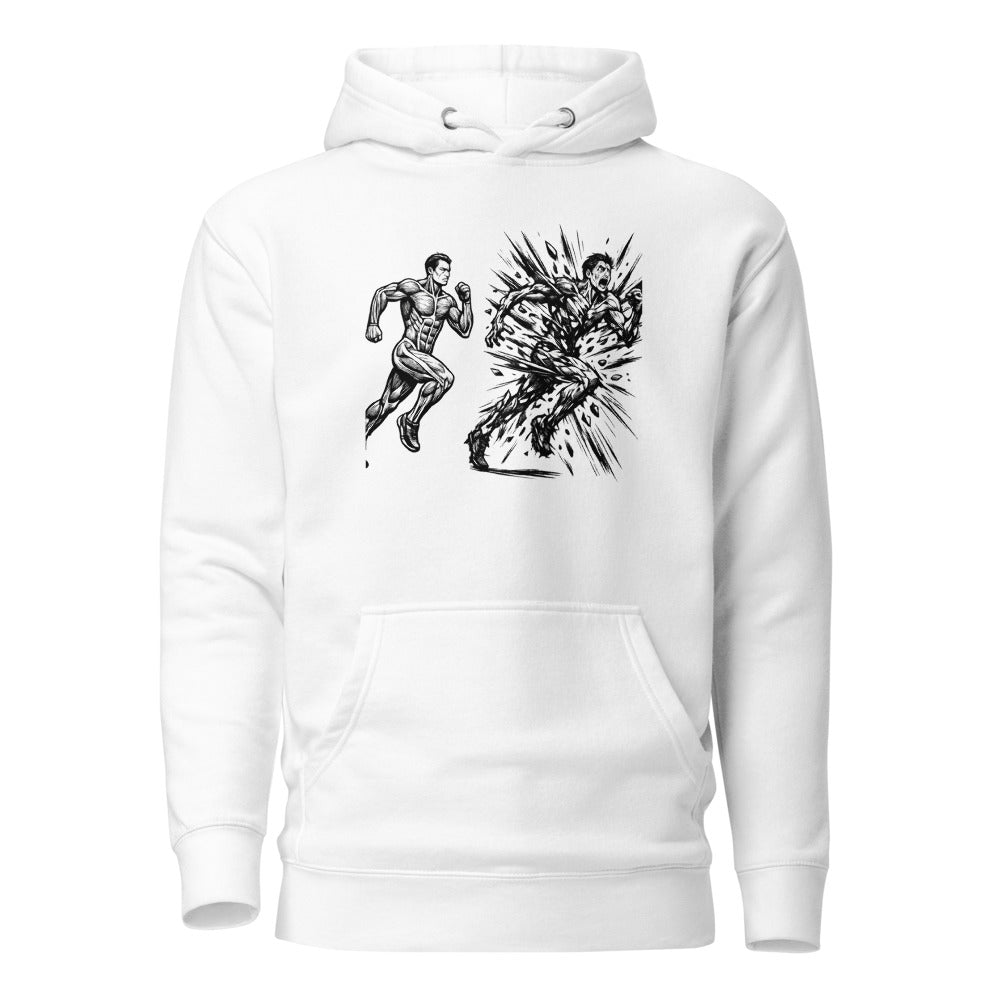 Run or Be Chased: Life vs Health T-Shirt - Unisex Heavy Blend Hoodie