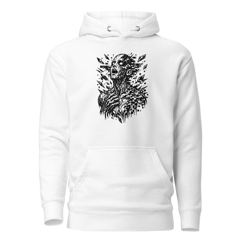 Digital Circus Glitch – Serious Tattoo Art Tee - Unisex Heavy Blend Hoodie